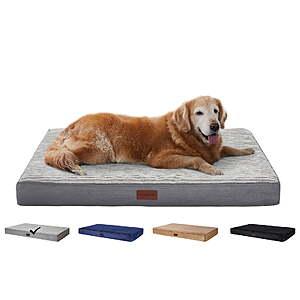 $17.99: Ophanie Orthopedic Dog Bed w/ Removable Washable Cover(4 Colors, 35"x22"x3.5", L) at Walmart.com