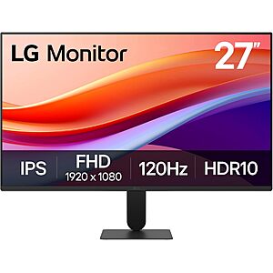 LG 27" FHD 1920x1080 IPS 120Hz Monitor (27U411A-B) $104.99 + Free Shipping