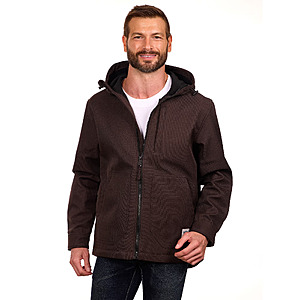 Bass Creek Outfitters Men's Twill Bonded Fleece Softshell Jacket (Bark, M-XL) $16.02 + Free S&H w/ Walmart+ or on $35+