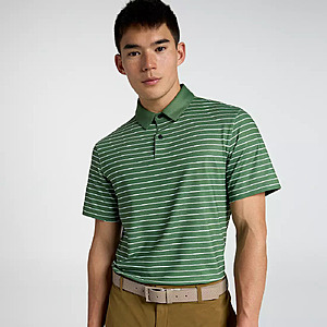 VRST Men's Pivot Stripe Golf Polo (Fern Olive/White) $15.73 + Free Shipping