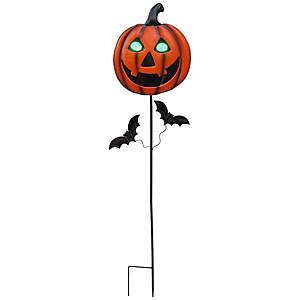 39" Lakeside Animated Halloween Stake Skull or Jack-O'-Lantern w/ Moving Eyes $15.30 + Free Shipping