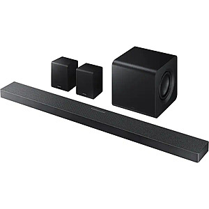 Samsung - Q-Series HW-QS750F 5.1.2 Dolby Atmos Soundbar w/ Subwoofer + Rear Speakers from $328.99