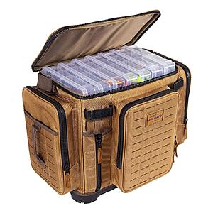 Plano Guide Series 3700 XL Tackle Bag, Beige 1680 Denier Fabric with Waterproof Base, Includes 10 StowAway Utility Organization Boxes, Large Premium Fishing Storage - $106.75 + FS