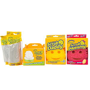 $14.09 FS WALMART+ or Pick Up where available:  Scrub Daddy Power Cleaning Kit Cleaning Sponges, 5 Count