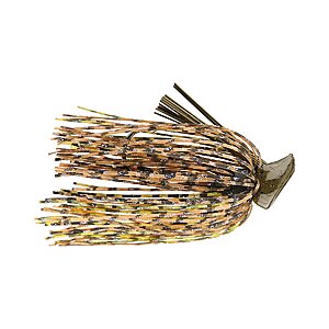 Lures Buckeye Flat Top Finesse Jig with Premium Skirting & Rubber Skirt Collar Durable Versatile Fishing Bait Perfect Craw, 1/2 oz