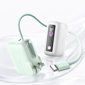 LISEN Mini 3in1 Portable Charger for iPhone 18 Pro/Pro Max/Duo, 3.3FT Cable $32.98