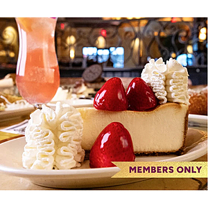 Cheesecake Factory Rewards - Link your Cheesecake Rewards® account to DoorDash and get a Free Slice* when you spend $30 or more on your next order.