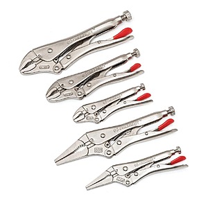 Crescent Mixed Locking Plier Set with Wire Cutter and Hex Ready Adjusting Screw (5-Piece) $26.84