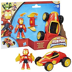 Marvel Iron Man and His Awesome Friends Iron Racer Action Figure & Toy Vehicle, 3-Inch Action Figures, Super Hero Toys for Kids, Ages 3+ $7.49
