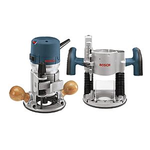 Bosch 1617EVSPK 2.25 HP Combination Plunge- and Fixed-Base Router $230.15