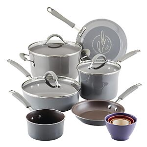 14-Piece Rachael Ray Cucina Nonstick Cookware Set (Sea Salt Gray) $79.00 + Free Shipping