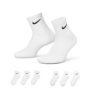 Today Only: 6-Pairs Nike Men's Everyday Socks (Various): Ankle or No-Show $15.60 + Free Shipping