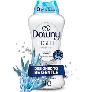 [SnS, AC] $28.25 | 4 × 24-Oz Downy Light Laundry Scent Booster Beads (Ocean Mist) ($7.06 each) at Amazon