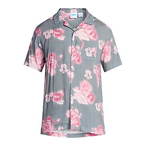 Disney Mickey Mouse Men's Rayon Graphic Button-Up Shirt (Sm - 3XL) $3.90 + Free Shipping w/ Walmart+ or on $35+