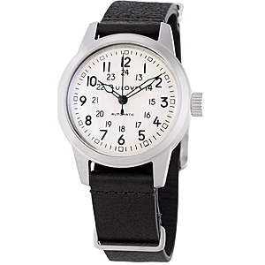 BULOVA Hack Automatic Ivory Dial 38mm Men's Watch $229