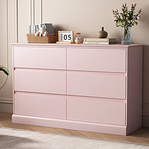 47.2" Dornisha 6 Drawer Modern Bedroom Dresser (Various) From  $161.99 + Free Shipping