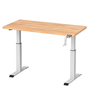 WORKPRO 300 lbs Height Adjustable Workbench with Crank Handle, 47.2"x 23.6" $100