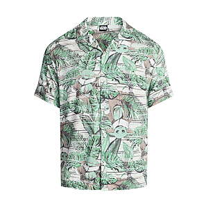 Star Wars The Mandalorian Men's Graphic Button-Up Shirt (Sm - 3XL) $6.75 + Free Shipping w/ Walmart+ or on $35+