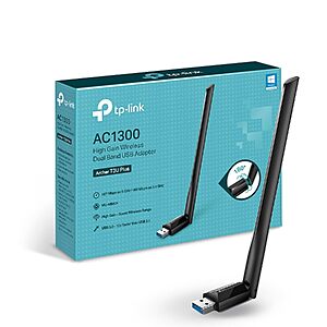 TP-Link Archer T3U Plus AC1300 Dual Band USB WiFi Adapter $16.96 + Free Shipping w/ Prime or on $35+