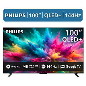 Philips 100" Class QLED+ 4K UHD (2160p) 144Hz Google Smart TV (100PQL7556/F7) $998