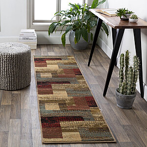 Fegan Geometric Brown Area Rug $89.99 was $315