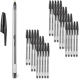 36-Pack Amazon Basics Medium Point Ballpoint Pens (1.0mm, Red or Black Ink) $5.47 + Free Shipping w/ Prime or on orders over $35