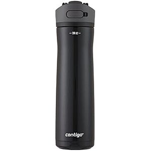 [AC] $26.43* | 2 × 24-Oz Contigo Ashland Chill Stainless Steel Insulated Water Bottle (Licorice) ($13.21 each) at Amazon