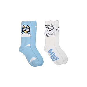 2-Pair Women's Character Socks (Bluey, Care Bears, Stitch, Size 4-10) from $1.55 + Free S&H w/ Walmart+ or on $35+ or Free Store Pickup at Walmart