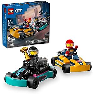 $6.69 | 99-Piece LEGO City: Racing - Go-Karts and Race Drivers (60400, 2024) at Amazon