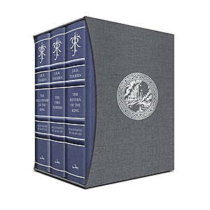 J.R.R. Tolkien The Lord of the Rings Deluxe Illustrated Slipcased Hardcover Box Set $101.26 + Free Shipping w/ Walmart+ or on $35+