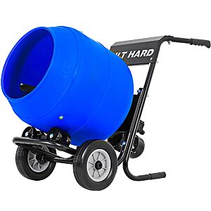 BILT HARD Poly Drum Plastic Electric Cement Mixer, 4 Cu.Ft. $285