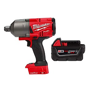 Milwaukee M18 FUEL ONE-KEY 18V Lithium-Ion Brushless Cordless 3/4 in. Impact Wrench with Friction Ring w/ 5.0 Ah Battery $359