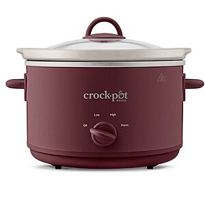 4.5-Quart Crock-Pot Manual Slow Cooker (Lambrusco) 2 For $39.98 ($19.99 Each) + Free Store P/U at Kohl's or F/S on Orders $49+