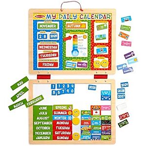 $12.14* | Melissa & Doug My First Daily Magnetic Calendar Wooden Play Set at Amazon