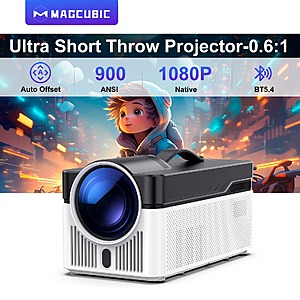 Magcubic HY450 1080P Ultra Short Throw Projector with Android 14 $50 + Free Shipping $50.1