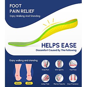 Amazon – Cloudflo Plantar Fasciitis High-Arch Insoles - $8.99 w/ Code