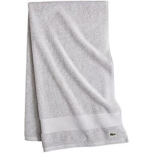 $13.99 | 30" x 54" Lacoste Heritage 100% Supima Cotton Bath Towel at Amazon