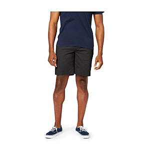 Dockers Men's 10.5" Cotton Stretch Straight Fit Twill Shorts (Black) $7.92 + Free S&H w/ Walmart+ or on $35+
