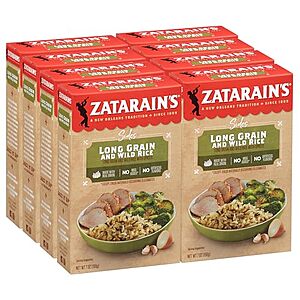 [SnS, AC] $13.68 | 8-Pack 7-Oz Zatarain's Long Grain and Wild Rice at Amazon ($1.71 each)