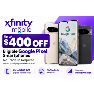 Xfinity Mobile: Up to $400 Off Google Pixel Phones (No Trade-In, Mobile Plus Required)