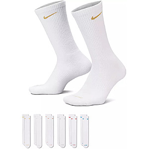 6-Pairs Nike Dri-Fit Everyday Plush Cushioned Crew Socks (Mineral Clay) $11.98 + Free Shipping on $49