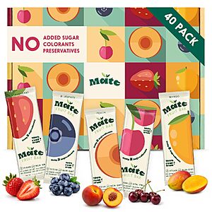 Mate Fruit Bars 5 Flavor Variety Pack, 40 Count - Real Fruit Snacks Made with 3 Ingredients, No Added Sugar, Vegan, Gluten Free, Kosher $26.39