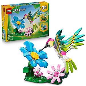 LEGO Creator 3 in 1 Wild Animals: Colorful Hummingbird 31384 $24