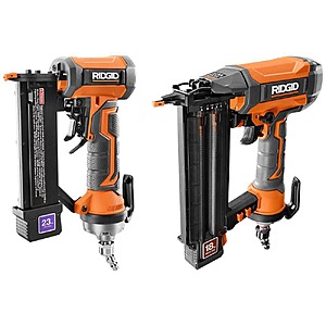 Ridgid Pneumatic 18-Gauge 2-1/8 in. Brad Nailer with Pneumatic 23-Gauge 1-3/8 in. Headless Pin Nailer $132