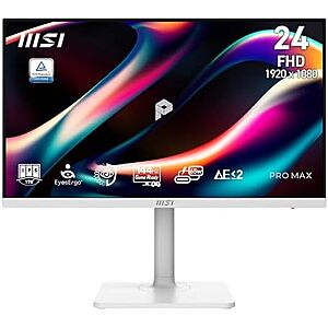 [AC] $118.17 | msi PRO MAX 271PHW E14 27-inch IPS 1920 x1440(FHD) Hub Computer Monitor, 144Hz at Amazon