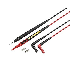 $38.24* | Fluke TL175E TwistGuard Double Insulated Silicone Test Lead Set with Removable 4mm Lantern Tips, 2mm Diameter Probe Tips at Amazon