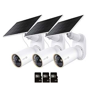 TP-Link Tapo 4K Wireless Solar Security Camera, microSD Included, No Fees, 3-pack $249.99 free shipping Costco.com
