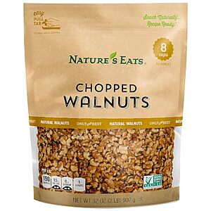 [AC] $8.50* | 32-Oz Nature's Eats Chopped Walnuts at Amazon