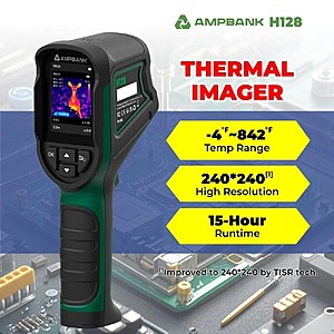 AMPBANK H128 Thermal Imaging Camera with 240 × 240 TISR Resolution $88.4 + Free Shipping