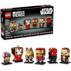 $35.95 | 732-Piece LEGO BrickHeadz: Star Wars - The Phantom Menace (40676, 2024) at Amazon